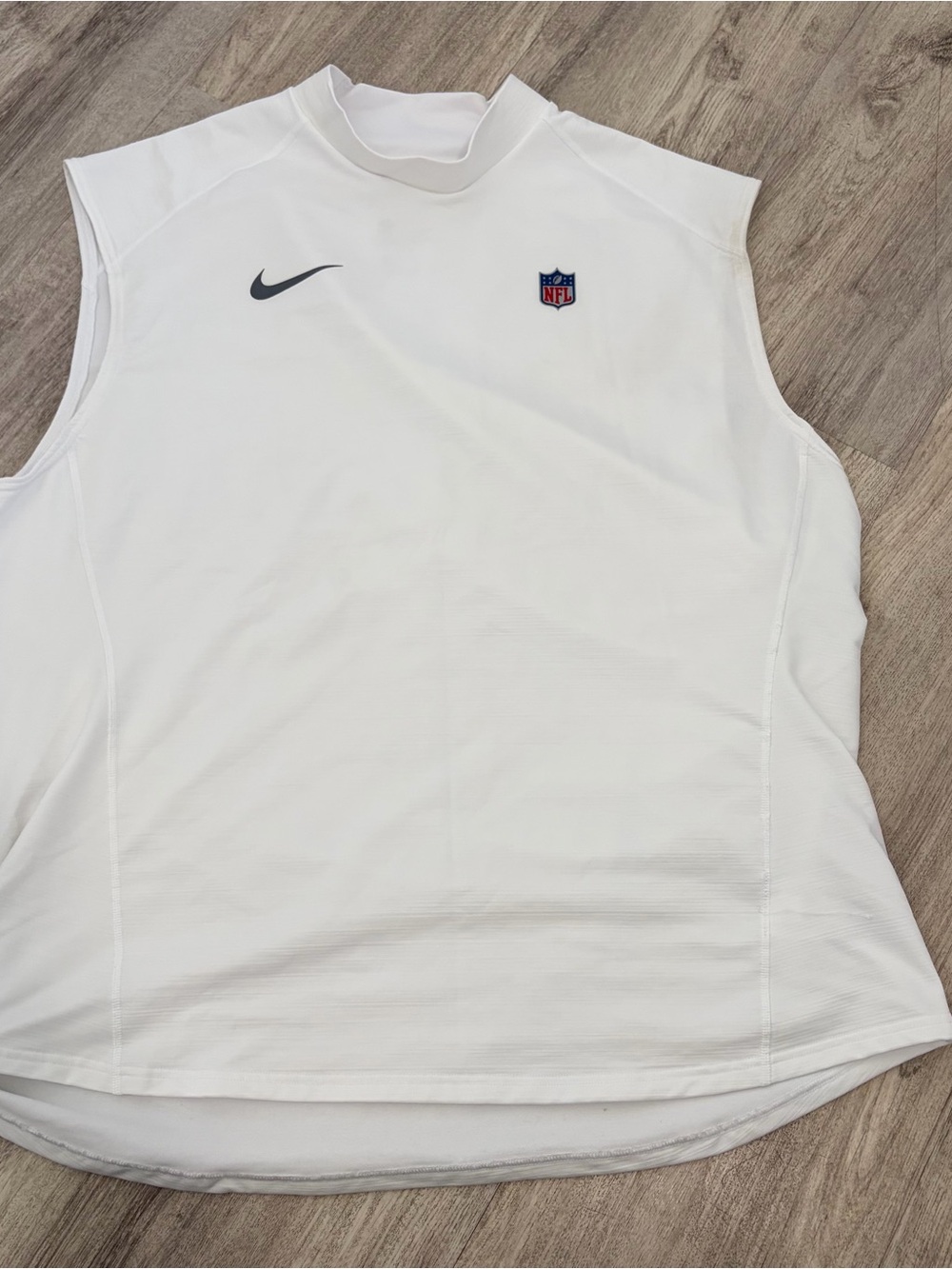 Nike NFL On Field Compression Tank Mock Neck White Dri-fit Mens XXL Excellent